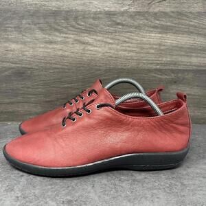 Arcopedico Francesca Shoes Womens Size 9 (40) Red Leather Low Top Sneakers